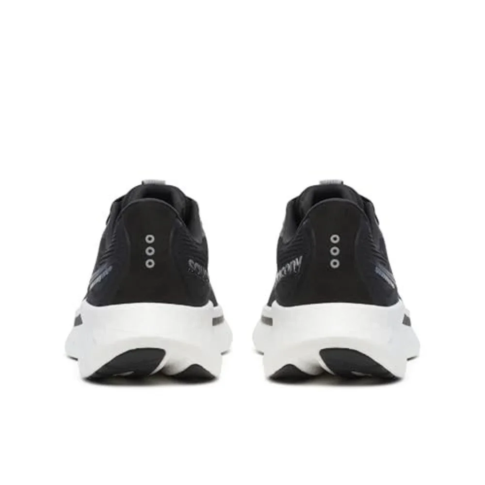 Men's Size 8.5- Saucony Ride 18 Black White Running Shoes Sneakers S21000-100